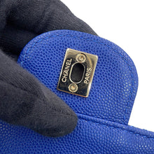 Load image into Gallery viewer, CHANEL Matelasse Backpack BlueAS0004 Caviar Leather

