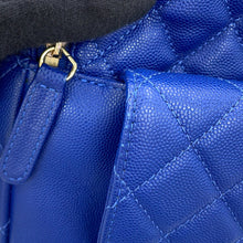 Load image into Gallery viewer, CHANEL Matelasse Backpack BlueAS0004 Caviar Leather
