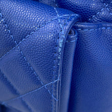 Load image into Gallery viewer, CHANEL Matelasse Backpack BlueAS0004 Caviar Leather
