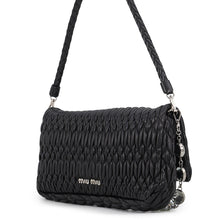 Load image into Gallery viewer, MIUMIU Nappa Crystal Shoulder Bag BlackRP0233 Nappa Leather
