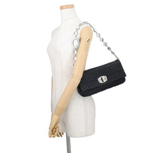 Load image into Gallery viewer, MIUMIU Nappa Crystal Shoulder Bag BlackRP0233 Nappa Leather
