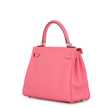 将图像加载到图库查看器中，HERMES Kelly Retourne Rose Azalee Swift Leather Size 25

