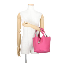 Load image into Gallery viewer, HERMES Picotin Lock Rose Shocking Taurillon Clemence Size MM
