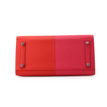 Load image into Gallery viewer, HERMES Birkin Sellier Casaque Rouge Coeur/Rose Extreme/Blue Zanzibar Epsom Size 30
