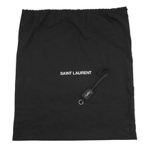 将图像加载到图库查看器中，SAINT LAURENT PARIS Panier Basket Bag Black579518 Raffia Leather Size Small
