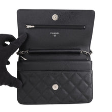 Load image into Gallery viewer, CHANEL Matelasse Classic Chain Wallet BlackAP0250 Caviar Leather
