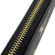 将图像加载到图库查看器中，LOUIS VUITTON Zippy Wallet Noir/BeigeM80481 Bicolor Monogram Empreinte Leather
