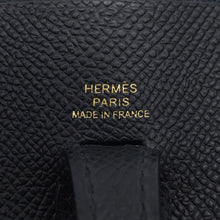 将图像加载到图库查看器中，HERMES Evelyne Sellier Black Epsom Size TPM

