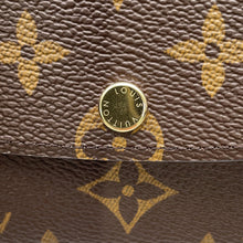 将图像加载到图库查看器中，LOUIS VUITTON Portefeuille Emilie Brown/FuchsiaM60697 Monogram
