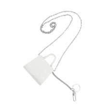 Load image into Gallery viewer, Delvaux Brillon Rumour Bag Charm WhiteAE0429AAM010DCM Box Calf Leather Size Mini
