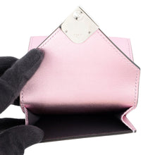 Load image into Gallery viewer, FENDI FF Diamond Tri-fold Wallet MetalicPink8M0480 Leather
