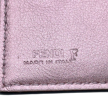Load image into Gallery viewer, FENDI FF Diamond Tri-fold Wallet MetalicPink8M0480 Leather

