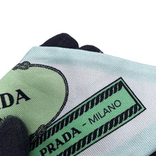 Load image into Gallery viewer, PRADA Printed Silk Twill Scarf Blue/Green1FF008 Silk100%
