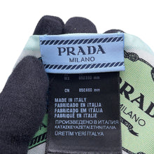 Load image into Gallery viewer, PRADA Printed Silk Twill Scarf Blue/Green1FF008 Silk100%
