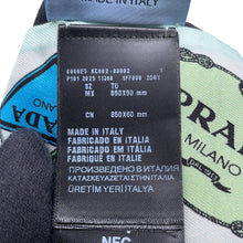 Load image into Gallery viewer, PRADA Printed Silk Twill Scarf Blue/Green1FF008 Silk100%

