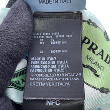 Load image into Gallery viewer, PRADA Printed Silk Twill Scarf Blue/Green1FF008 Silk100%
