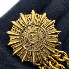 Load image into Gallery viewer, CHANEL Vintage CC Logo Sunburst Chain Belt Gold Metal
