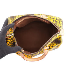 将图像加载到图库查看器中，LOUIS VUITTON Speedy JauneM40692 Monogram Town Pumpkin Dot Yayoi Kusama Size 30
