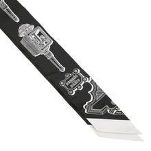 Load image into Gallery viewer, HERMES Twilly Merveilleuses Lanternes Black/White Silk100%
