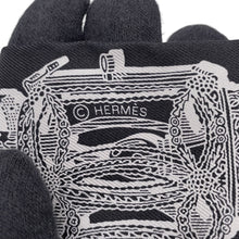 Load image into Gallery viewer, HERMES Twilly Merveilleuses Lanternes Black/White Silk100%
