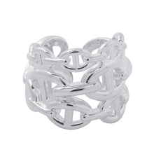 将图像加载到图库查看器中，HERMES Chaine d'Ancre Anchene Ring Size GM/54/#14 SV925

