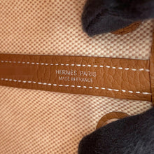 Load image into Gallery viewer, HERMES Neo Garden Gold/Ecru Toile H Viking Negonda Leather Size 23
