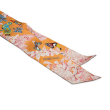 将图像加载到图库查看器中，HERMES Twilly EQUATEUR Directly below the equator Apricot/Crème/Propcolor Silk100%
