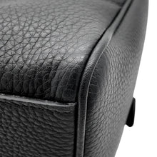 将图像加载到图库查看器中，GUCCI Bamboo Boston Large Bag BlackA006OD Leather Size Large

