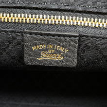 将图像加载到图库查看器中，GUCCI Bamboo Boston Large Bag BlackA006OD Leather Size Large

