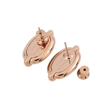 Load image into Gallery viewer, HERMES Mini Mayon Earrings Marong rasse Metal Enamel
