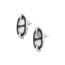 Load image into Gallery viewer, HERMES Mini Mayon Earrings Black Metal Enamel
