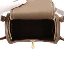Load image into Gallery viewer, HERMES Lindy Etoupe Taurillon Clemence Size Mini
