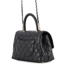 Load image into Gallery viewer, CHANEL Top handle flap Bag BlackA92990-B05061-94305 Caviar Leather Size 24
