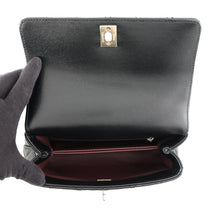Load image into Gallery viewer, CHANEL Top handle flap Bag BlackA92990-B05061-94305 Caviar Leather Size 24
