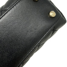 Load image into Gallery viewer, CHANEL Top handle flap Bag BlackA92990-B05061-94305 Caviar Leather Size 24
