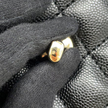 Load image into Gallery viewer, CHANEL Top handle flap Bag BlackA92990-B05061-94305 Caviar Leather Size 24
