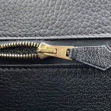 Load image into Gallery viewer, HERMES White Bass Black Togo Leather Size GM
