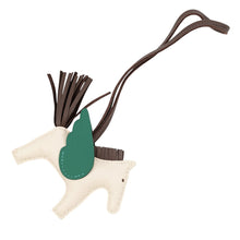 Load image into Gallery viewer, HERMES Rodeo Pegasus PM Craie/Chocolat/Vert Moyen Lambskin Size PM
