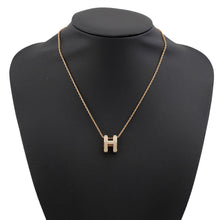 Load image into Gallery viewer, HERMES Pop H Necklace Marong rasse Lacquer Metal
