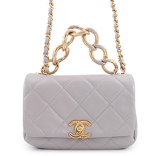 Load image into Gallery viewer, CHANEL Matelasse Mediedart Shoulder Bag GrayAS3367 Lambskin
