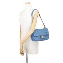 Load image into Gallery viewer, CHANEL Flap Bag Light BlueAS3135 Denim Size Small
