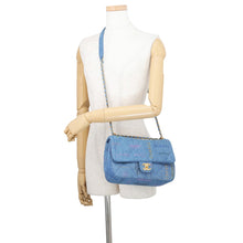 Load image into Gallery viewer, CHANEL Flap Bag Light BlueAS3135 Denim Size Small

