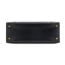 将图像加载到图库查看器中，HERMES Drag Black Box Calf Leather Size 30
