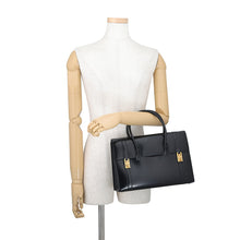 将图像加载到图库查看器中，HERMES Drag Black Box Calf Leather Size 30
