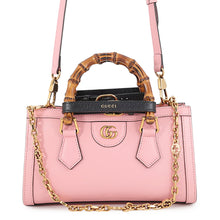 Load image into Gallery viewer, GUCCI Bamboo Diana 2-Way Handbag Pink735153 Leather Size Small
