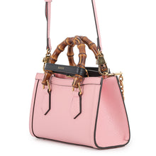 Load image into Gallery viewer, GUCCI Bamboo Diana 2-Way Handbag Pink735153 Leather Size Small
