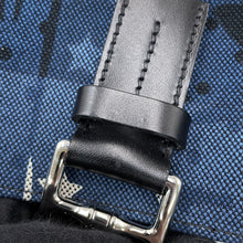 Load image into Gallery viewer, HERMES Etrivière Shopping Bag Tote Blue Abyss/Ecru/Black Toile H・Plume Viking Vache Hunter Leather
