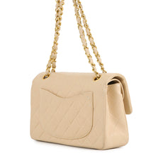 Load image into Gallery viewer, CHANEL Matelasse W flap Chain Shoulder Bag BeigeA01113 Lambskin Size 23
