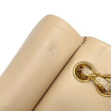 Load image into Gallery viewer, CHANEL Matelasse W flap Chain Shoulder Bag BeigeA01113 Lambskin Size 23
