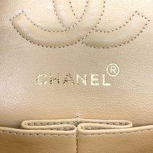 Load image into Gallery viewer, CHANEL Matelasse W flap Chain Shoulder Bag BeigeA01113 Lambskin Size 23
